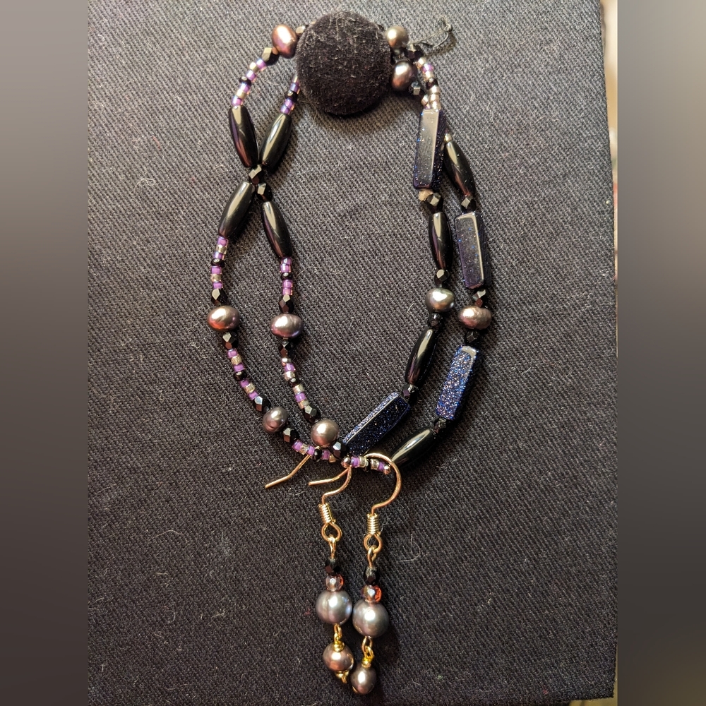 Handmade set bracelet/earrings